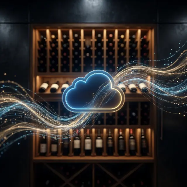 Cava de vinos sincronizada con iCloud entre dispositivos Apple